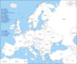 Obraz przedstawia mapę świata z podpisanymi krajami